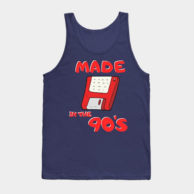 Classic Games 90's 80's Floppy Disk Retro Vintage Made in the 70s 1990 Classic Cute Funny Gift Sarcastic Happy Fun Introvert Awkward Geek Hipster Silly Inspirational Motivational Birthday Present Tank Top by EpsilonEridani